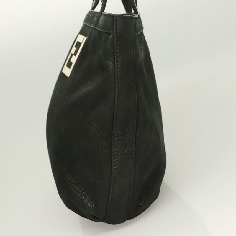 【日本直送】FENDI 托特包 皮革 黑金色 正品 gh135-2