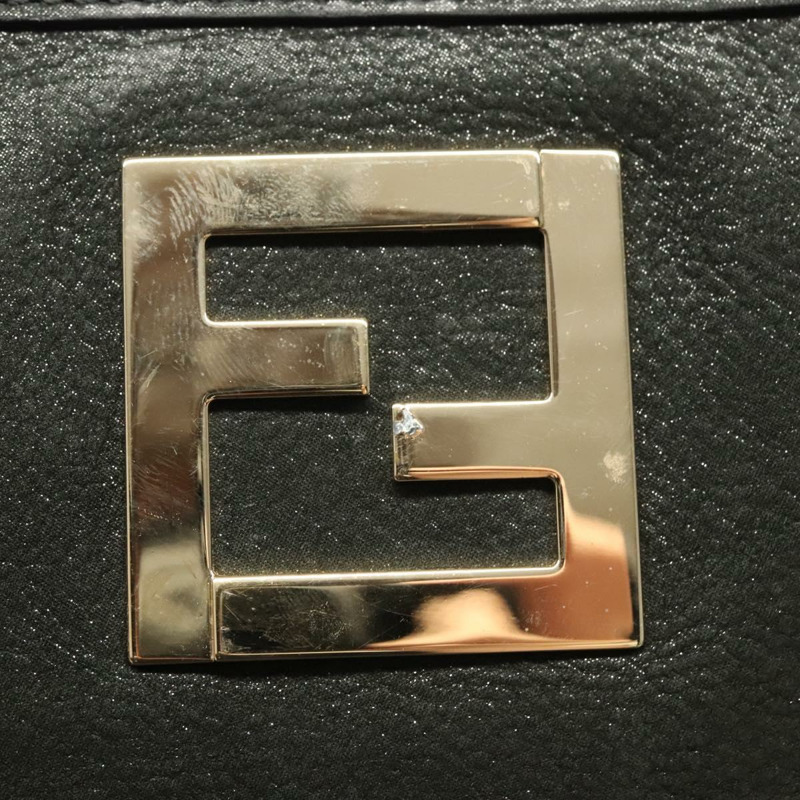 【日本直送】FENDI 托特包 皮革 黑金色 正品 gh135-9