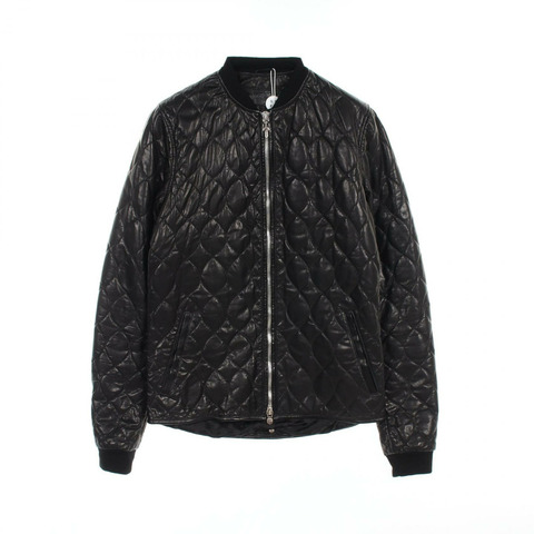 CHROME HEARTS 皮革牛仔褲 2225-304-6350 皮革 羊絨 黑色 二手 男款