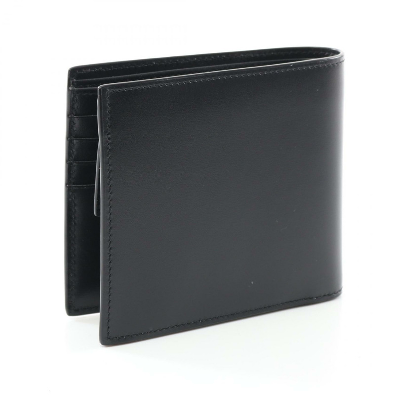 SAINT LAURENT East West 皮夾 Monogram 雙折皮夾 4632490SX0E1000 皮革 黑色 全新 男士-1