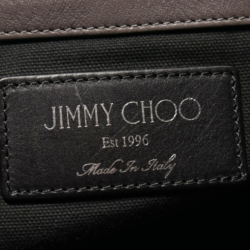 JIMMY CHOO 單肩包 托特包 皮革 灰色 二手 女款-3