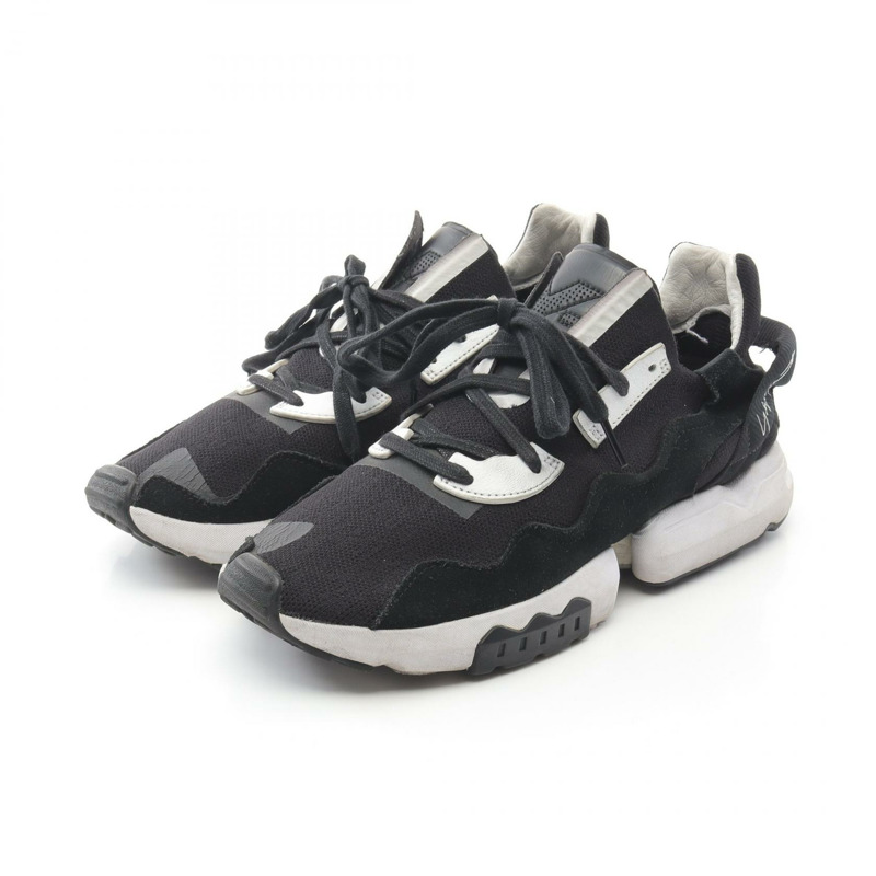 阿迪達斯 adidas × Y-3 運動鞋 EF2624 皮革 織物 黑色 白色 二手 男款-0