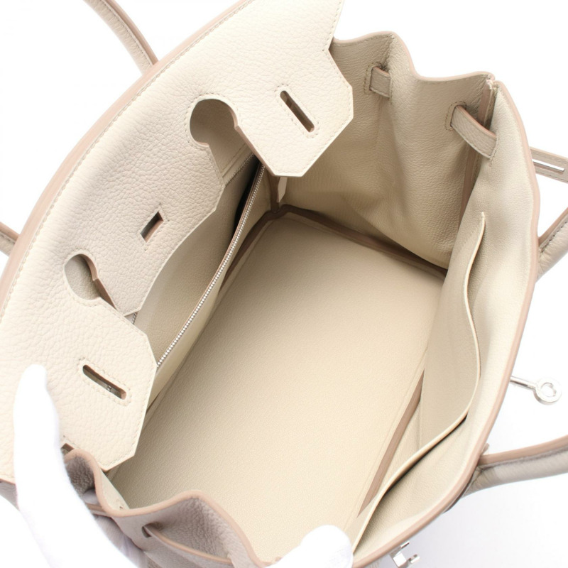 愛馬仕 Birkin 30 手提包 K Togo 皮革 米色 Beton SHW-2