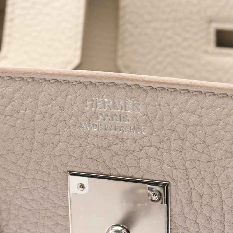 愛馬仕 Birkin 30 手提包 K Togo 皮革 米色 Beton SHW-3