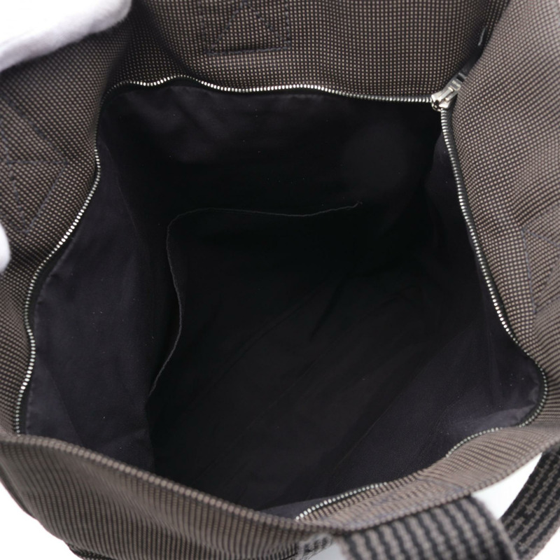 愛馬仕 Herline Cabas 手提包，尼龍帆布，灰色，二手，男女通用-2