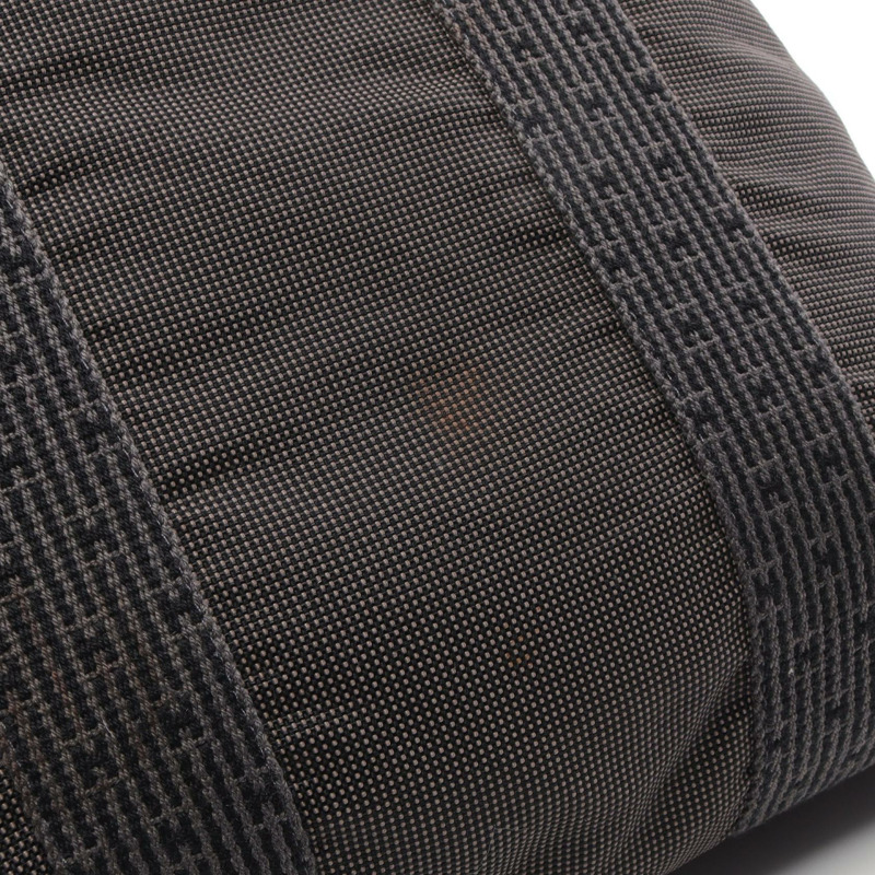 愛馬仕 Herline Cabas 手提包，尼龍帆布，灰色，二手，男女通用-4