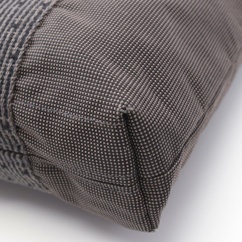 愛馬仕 Herline Cabas 手提包，尼龍帆布，灰色，二手，男女通用-6