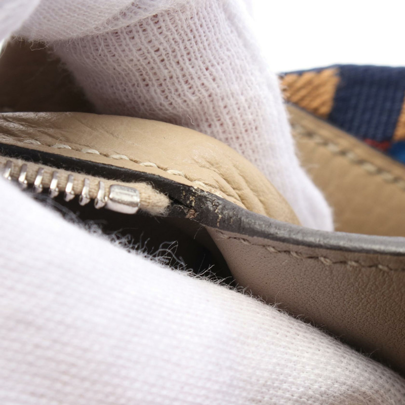 HERMES Lindy Mini Verso 2way 單肩包 083720CC Clemence 皮革 米色 二手-5