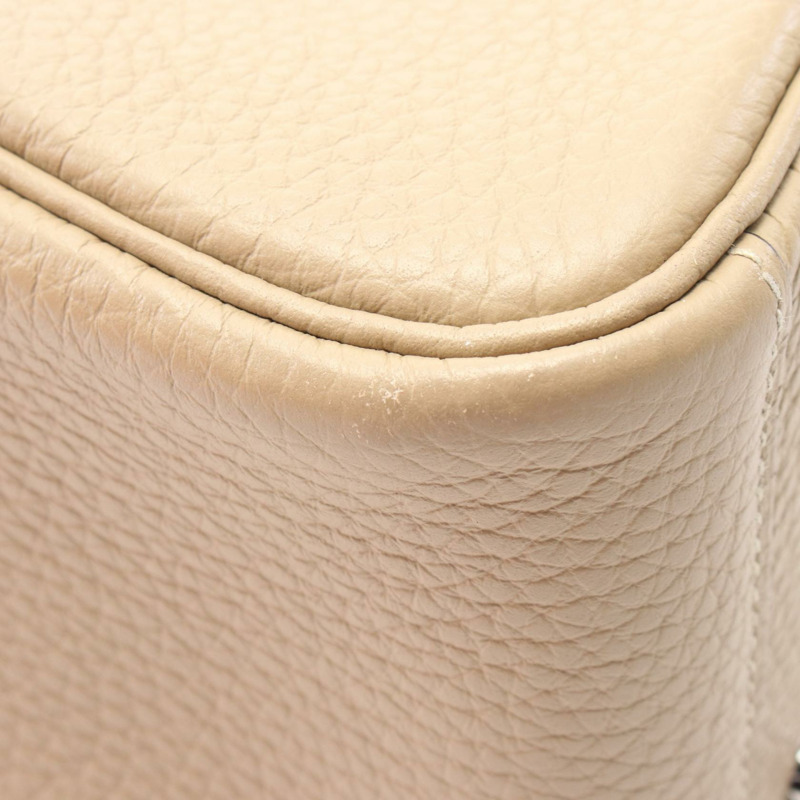 HERMES Lindy Mini Verso 2way 單肩包 083720CC Clemence 皮革 米色 二手-6