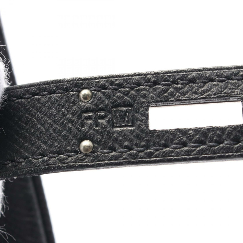 HERMES Birkin 30 手提包 M 041701CK Epsom 皮革黑色二手 SHW-4