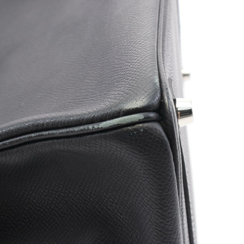 HERMES Birkin 30 手提包 M 041701CK Epsom 皮革黑色二手 SHW-7