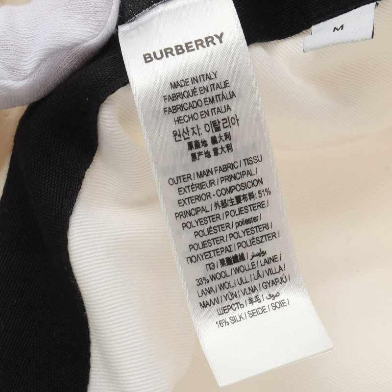 BURBERRY 帽子 聚酯纖維 白色 二手 女士-4