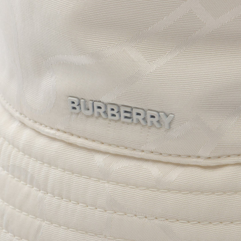 BURBERRY 帽子 聚酯纖維 白色 二手 女士-7