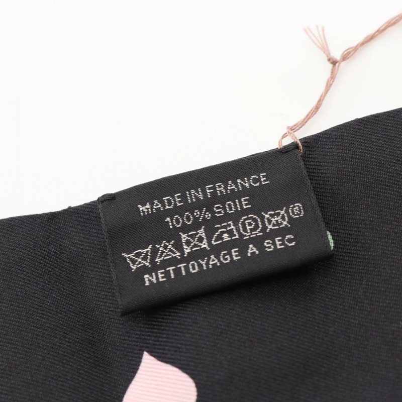 愛馬仕 Twilly 下午茶絲巾 真絲 黑白多色 二手 女士-2