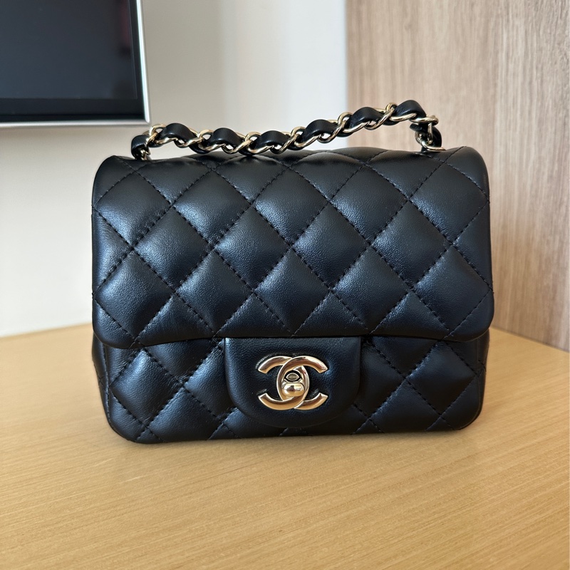 香奈兒黑金方胖子cf17-0