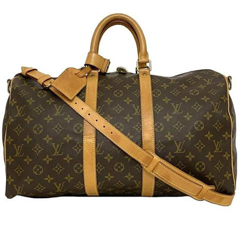Louis Vuitton 波士頓包 Keepall 45 Bandouliere ec-23198 棕色 Monogram M41418 帆布鞣製皮革 TH1915 LOUIS VUITTON 單肩包 45 厘米