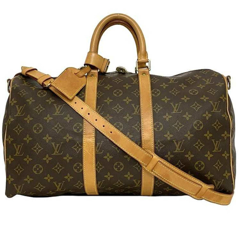 Louis Vuitton 波士頓包 Keepall 45 Bandouliere ec-23198 棕色 Monogram M41418 帆布鞣製皮革 TH1915 LOUIS VUITTON 單肩包 45 厘米-1