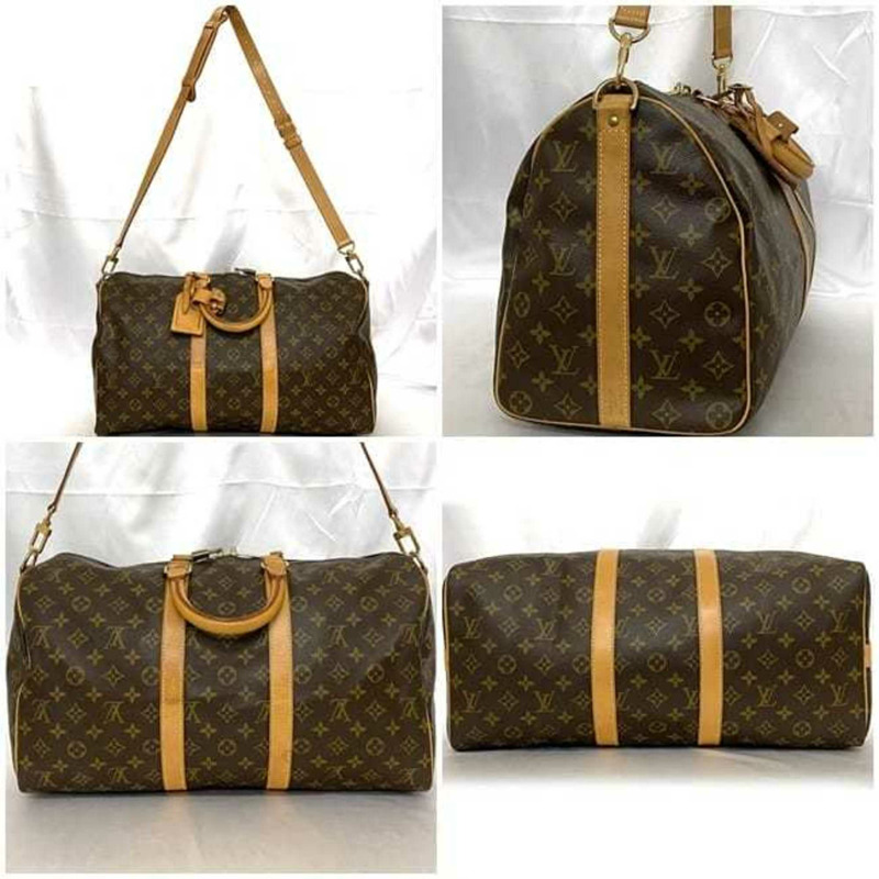 Louis Vuitton 波士頓包 Keepall 45 Bandouliere ec-23198 棕色 Monogram M41418 帆布鞣製皮革 TH1915 LOUIS VUITTON 單肩包 45 厘米-2