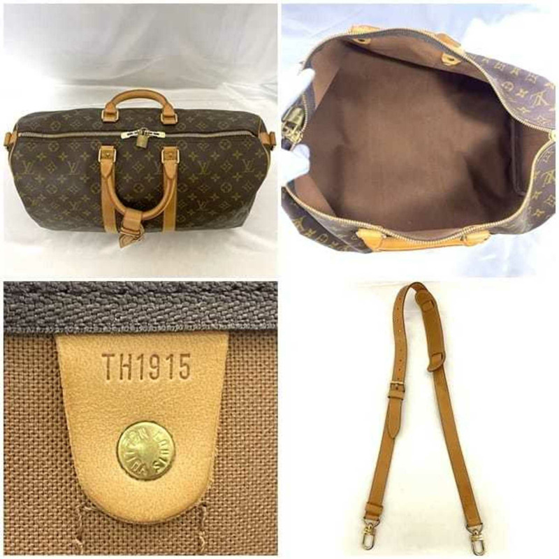 Louis Vuitton 波士頓包 Keepall 45 Bandouliere ec-23198 棕色 Monogram M41418 帆布鞣製皮革 TH1915 LOUIS VUITTON 單肩包 45 厘米-3