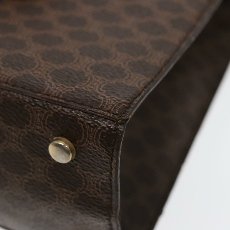 【日本直送】CELINE Macadam帆布肩背包 PVC皮革 棕色 金色 正品 ki4788-13