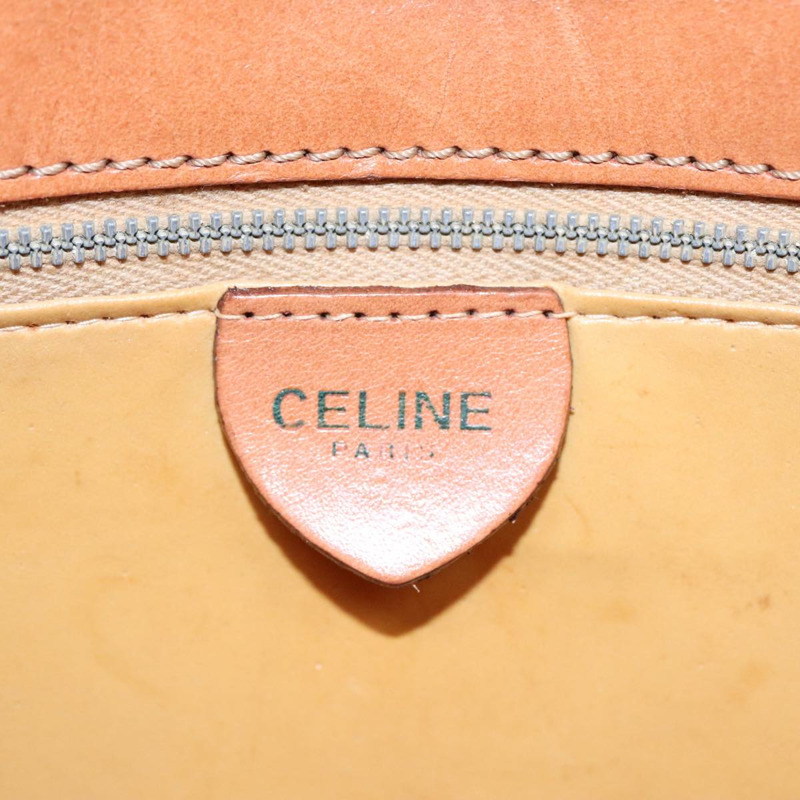 【日本直送】CELINE Macadam帆布肩背包 PVC皮革 棕色 金色 正品 ki4788-17