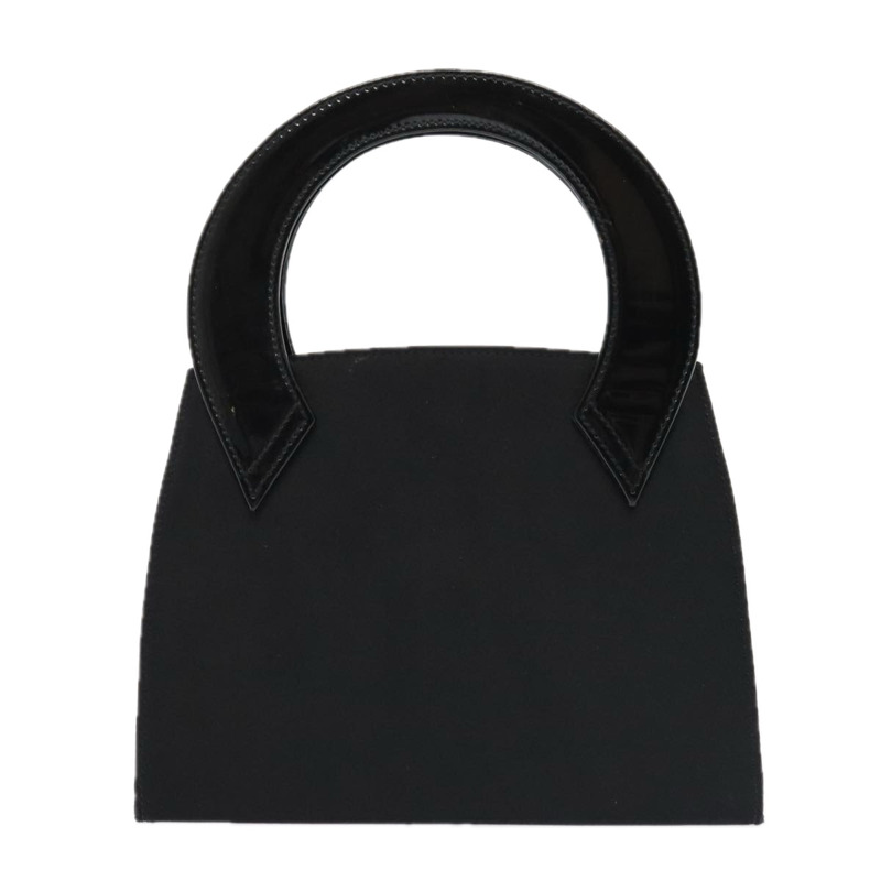 【日本直送】Salvatore Ferragamo 手提包 緞面黑金色 正品 90246-1