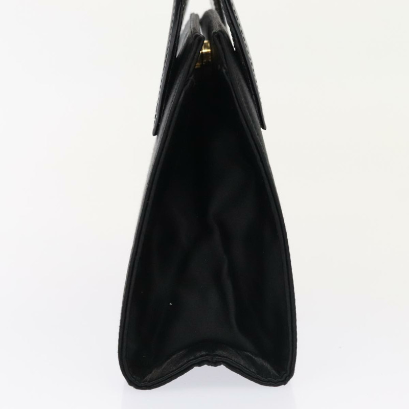 【日本直送】Salvatore Ferragamo 手提包 緞面黑金色 正品 90246-2