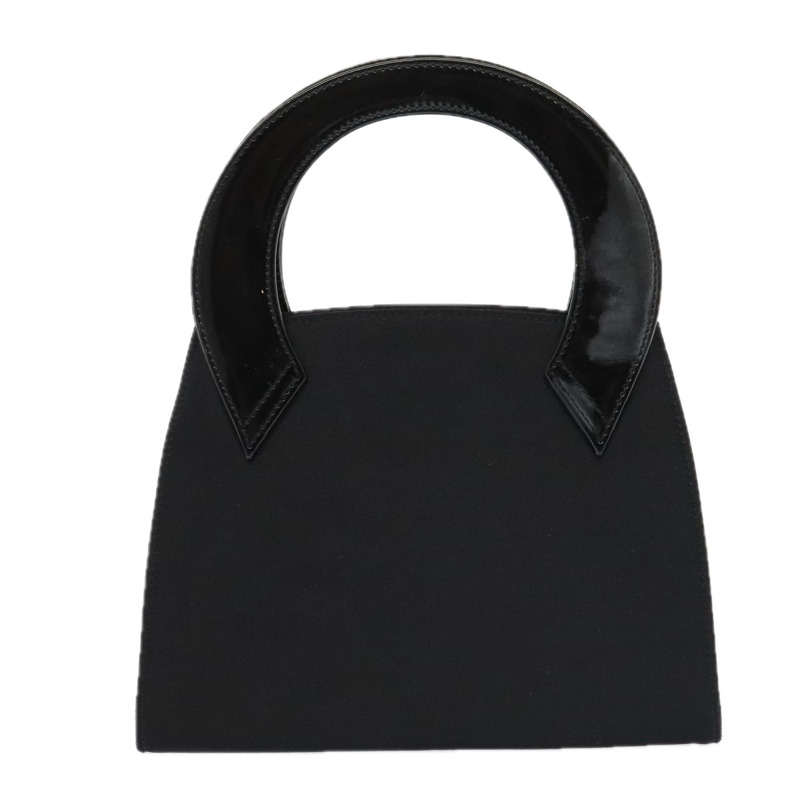 【日本直送】Salvatore Ferragamo 手提包 緞面黑金色 正品 90246-12