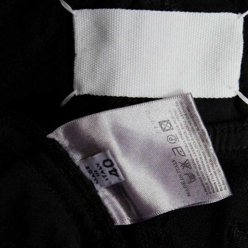runway MARTIN MARGIELA 2008 black shredded ripped cut off jeans IT40 27"-9