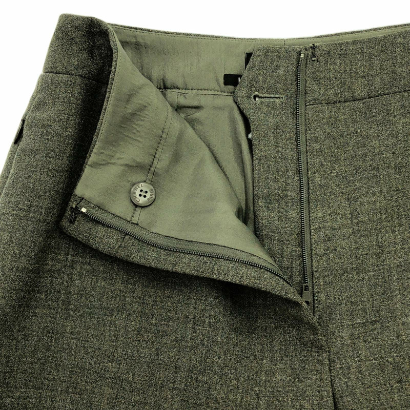CHANEL 褲子 褲子 P13903V07978 羊毛 綠色 二手 女款-3