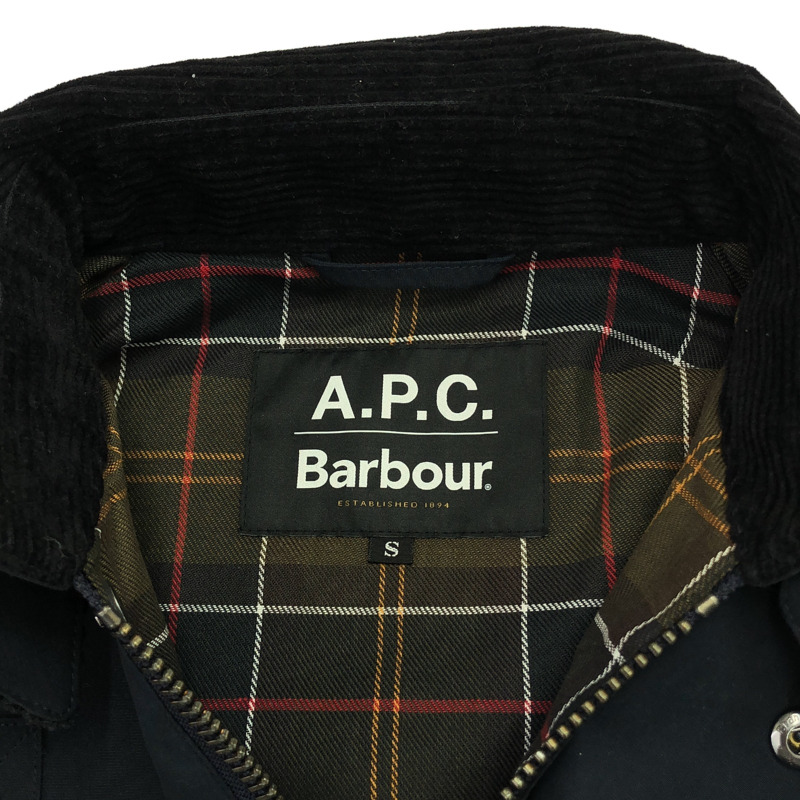 APC 夾克 海軍藍 x Barbour 251MCAS172 其他夾克 聚酯纖維 海軍藍 二手男款-4