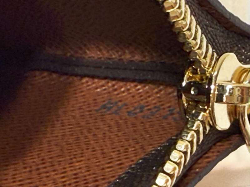 全新LOUIS VUITTON 老花字紋拉鍊零錢包鑰匙包卡片包 M62650-6