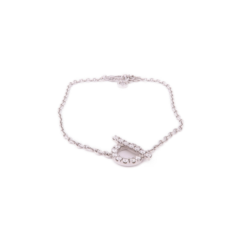 HERMES 18K白金Diamond Finesse Bracelet鑽石手鏈-0
