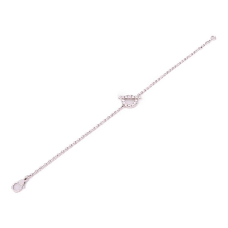 HERMES 18K白金Diamond Finesse Bracelet鑽石手鏈-2