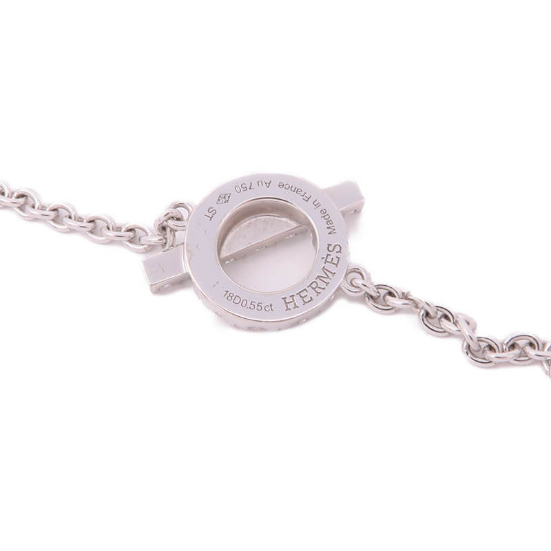 HERMES 18K白金Diamond Finesse Bracelet鑽石手鏈-5