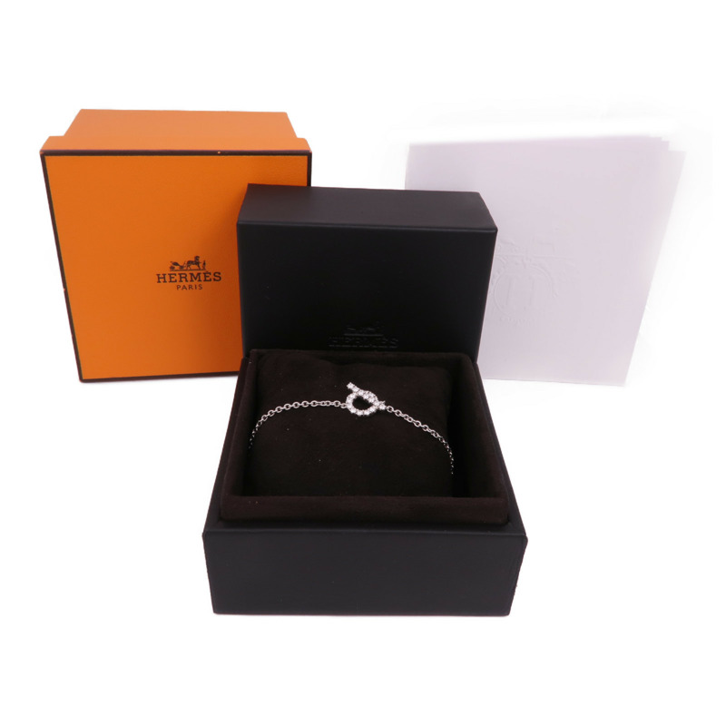 HERMES 18K白金Diamond Finesse Bracelet鑽石手鏈-8