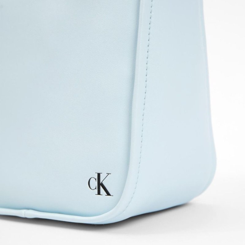 Calvin Klein Jeans CK Block 水桶包 單肩包(藍色)-7