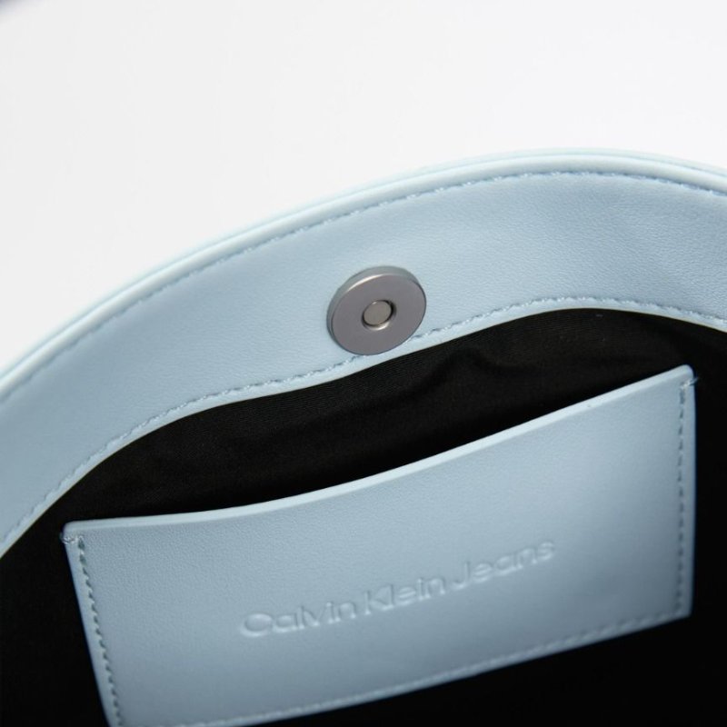 Calvin Klein Jeans CK Block 水桶包 單肩包(藍色)-8