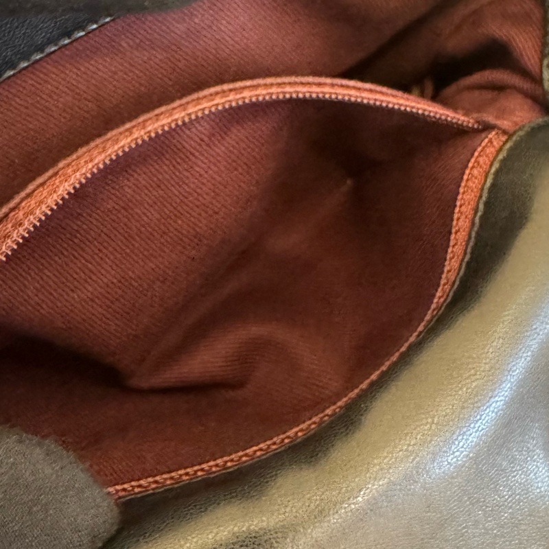 Chanel黑羊皮復古口蓋包20cm-15