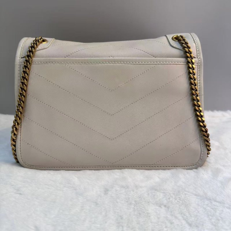 YSL Saint Laurent Sac MNG Niki bag 奶油白 D扣-1