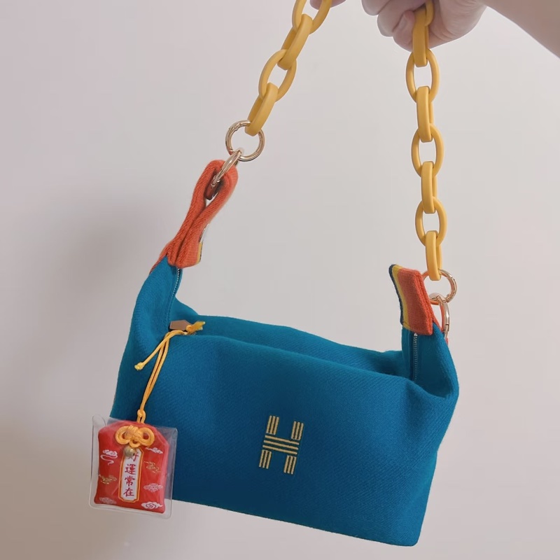 HERMES 愛馬仕飯盒包(深藍色)-2