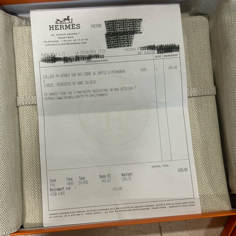 全新全配閒置🈶️盒子+購證❤️ 愛馬仕新款豬鼻子項鍊-9