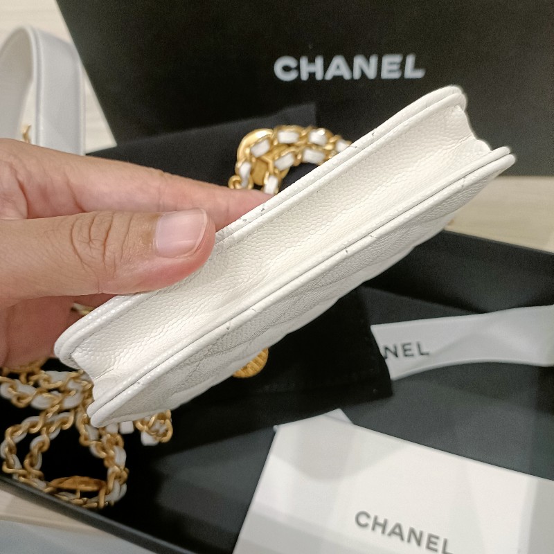 CHANEL白色金幣小包 白雪公主系列 便宜降價-10