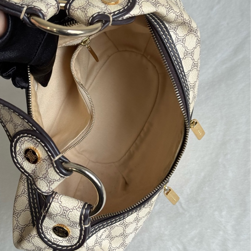 Celine vintage bag white-11