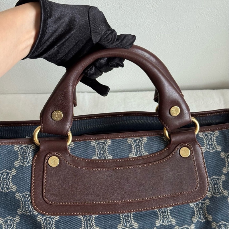 celine vintage bag牛仔-9