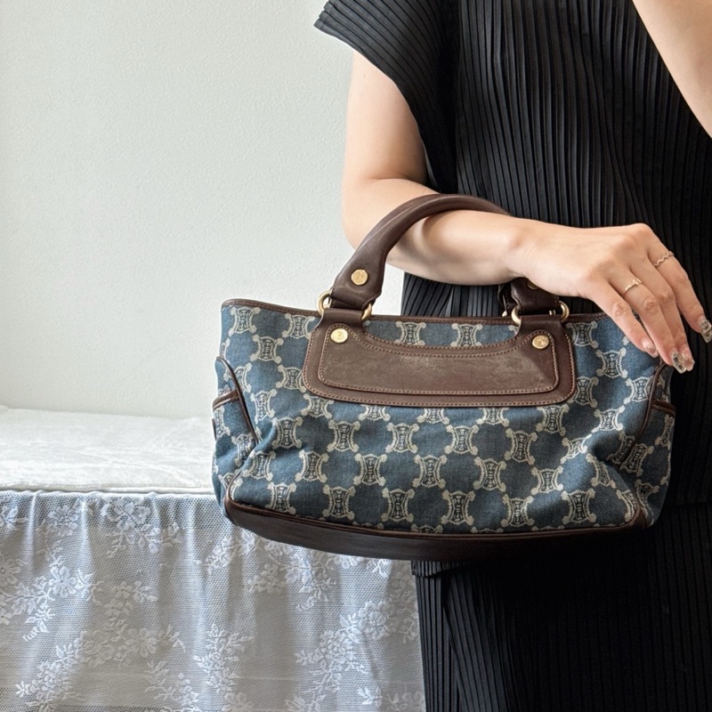 celine vintage bag牛仔-16