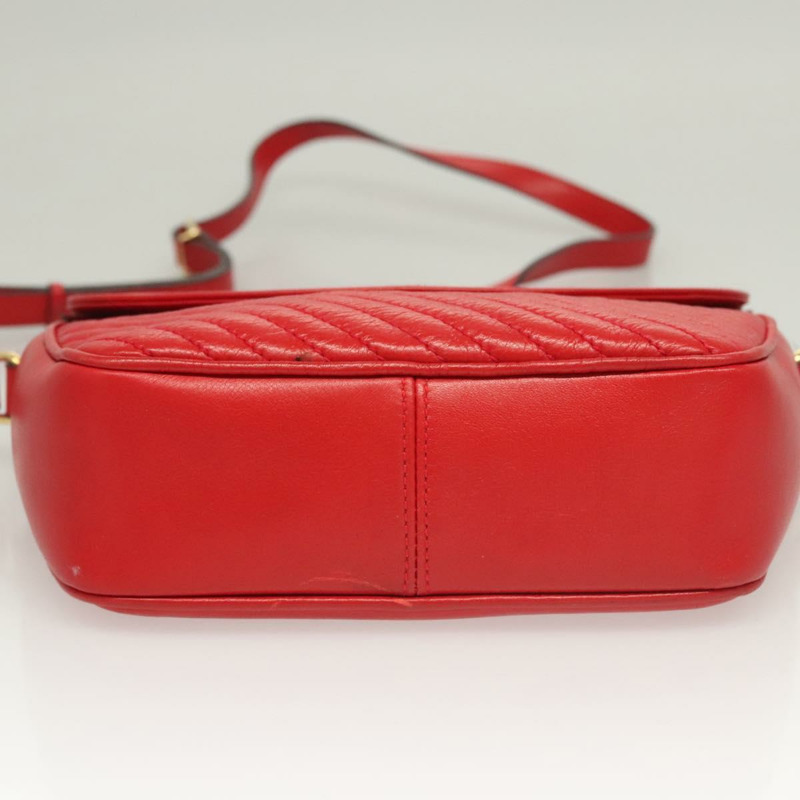 【日本直送】CELINE 肩背包 皮革 紅金色 正品 120568-4