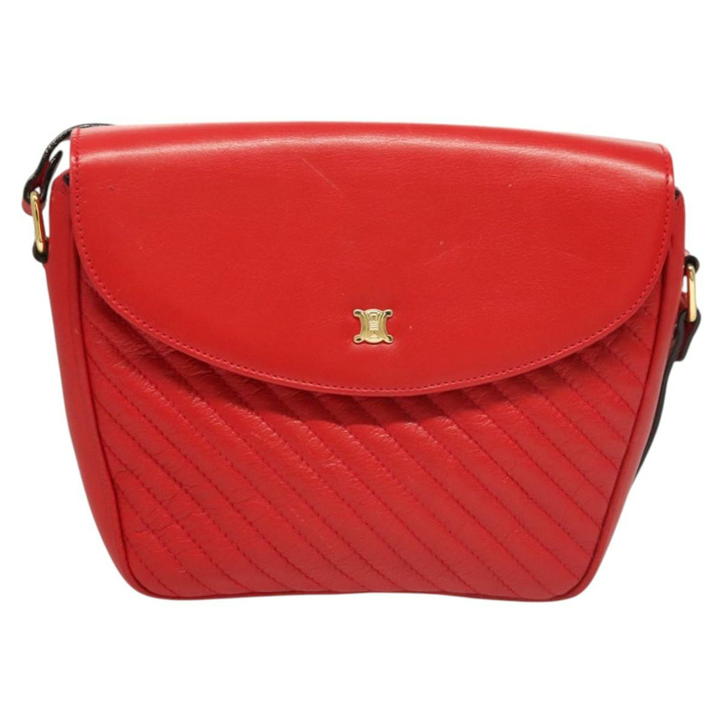 【日本直送】CELINE 肩背包 皮革 紅金色 正品 120568-12