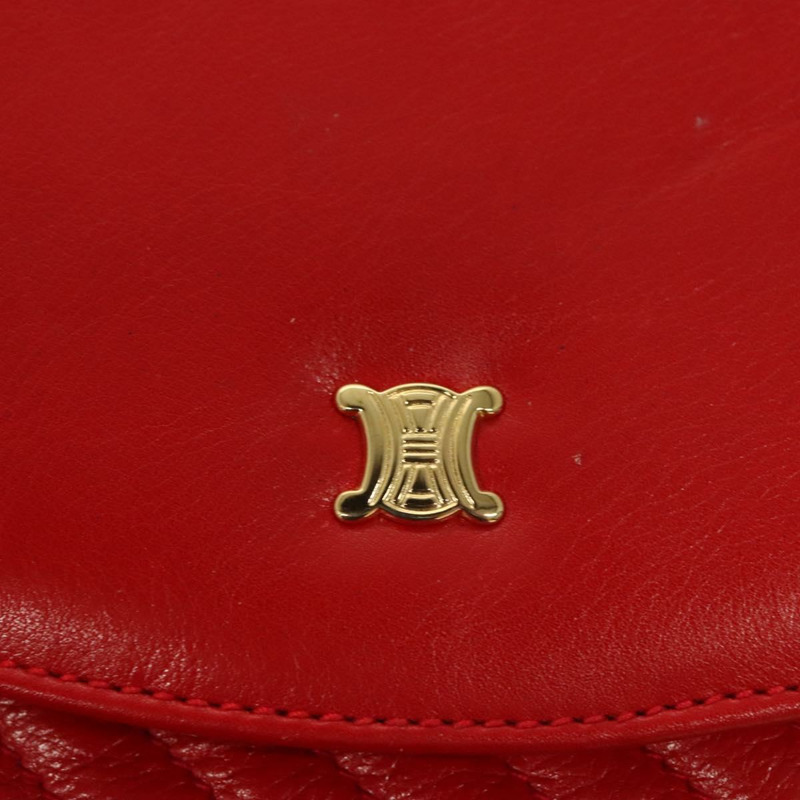 【日本直送】CELINE 肩背包 皮革 紅金色 正品 120568-16
