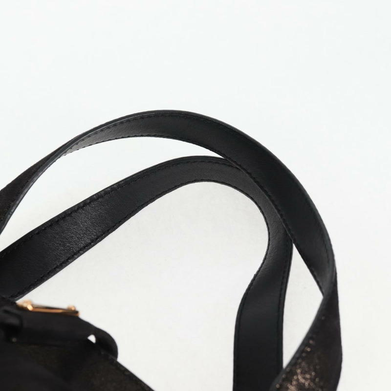 【日本直送】CELINE 手提包 皮革 黑金色 正品 122142AV-12